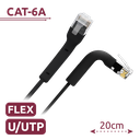 UTP6A-FLEX-02BK
