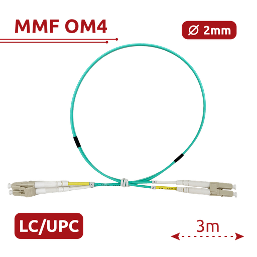 [SF-LC-UPC-LC-UPC-OM4-DX-3M-A] SF-LC-UPC-LC-UPC-OM4-DX-3M-A