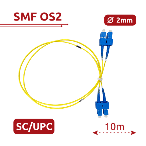 [SF-SC-UPC-SC-UPC-OS2-DX-10M-Y] SF-SC-UPC-SC-UPC-OS2-DX-10M-Y